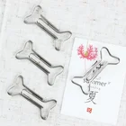 ShenZhen stargood factory metal silver nickel dog bone design paper clips
