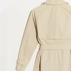 Autumn Women Double Breasted Long Trench Coat Camel With Belt Classic Casual Office Lady Business Outwear Fall