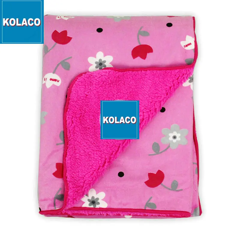 Manufacturer wholesale new children blanket cloud sable wool blanket kindergarten gift swaddle baby blanket palm tree