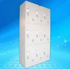 Garment factory industrial office steel locker cabinet nine doors