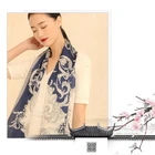 China mulberry raw floral silk satin scarf with flowers