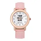 Watch Fashion Custom Logo Watch Leather Your Own Design Leather Wrist Watch For Woman