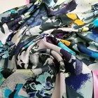 Street style lady custom printing multipurpose 100% silk scarf