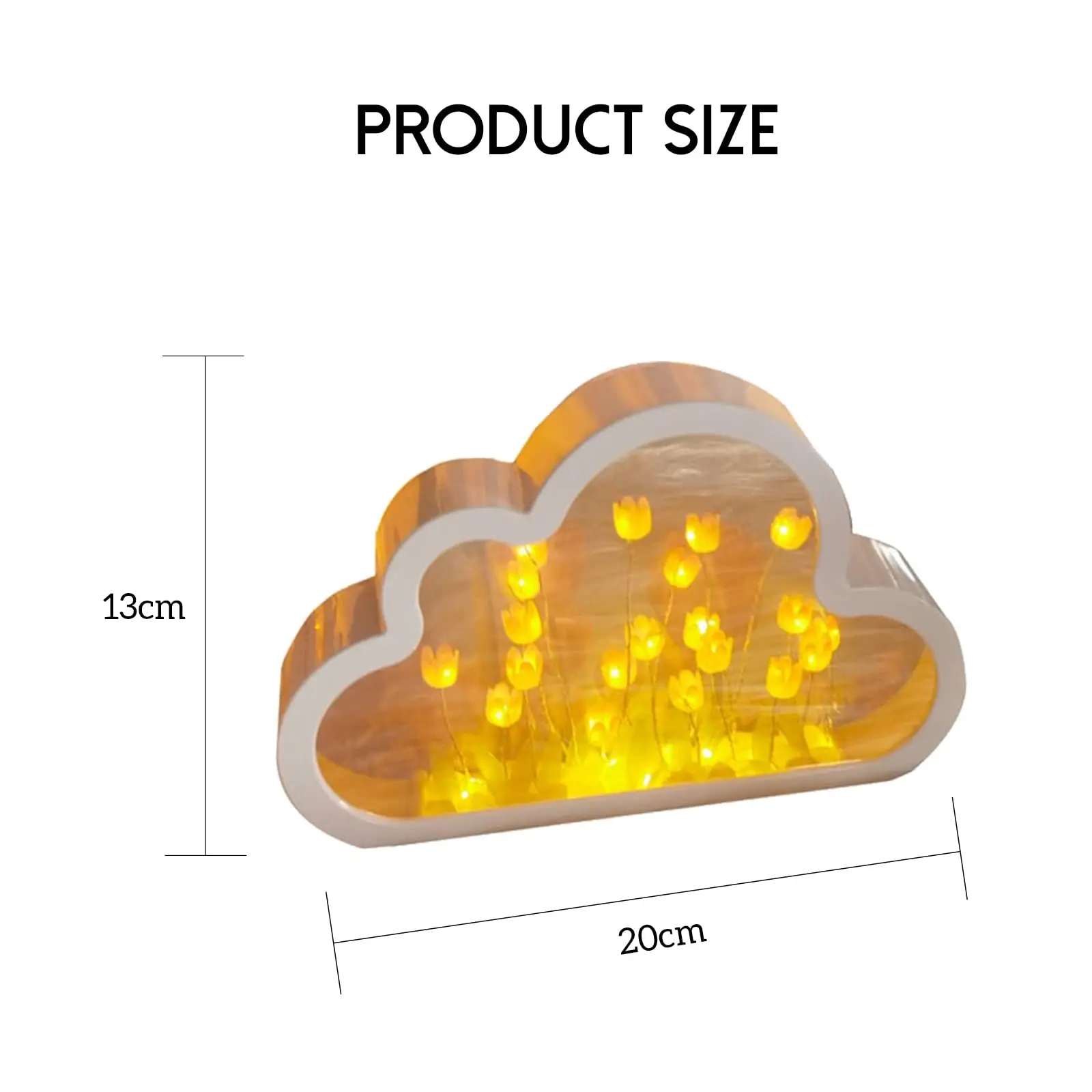 Luz De Espejo De Tulip N De Nube Hecha A Mano Luces De Mesa Led Diy