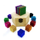 Upgraded 1000 Pieces 3 MM Colorful Magnets Sculpture Building Blocks Toys for Intelligence Development and Stress Relief