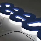 Chinahoo wall rgb brushed double sided led backlit logo acrylic signs for shop