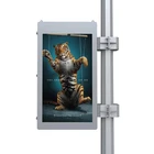 Lcd display 65 inch android pole-mounted ultra thin digital signage advertising player