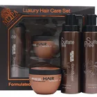 Professional Manufacture Argan Oil Gift Set Luxury Natural Hair Care Products Shampoo, Conditioner, Hair Cream