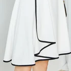 White Sleeveless Asymmetric Casual formal Dress Summer Sexy Woman Mid-length Evening evening+dresses