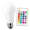 E27 LED Bulb 3W 5W 10W rgbw lamps Indoor Bedroom Lights Atmosphere Decorate 16 Color changing lamp wall switch RGB+cool light