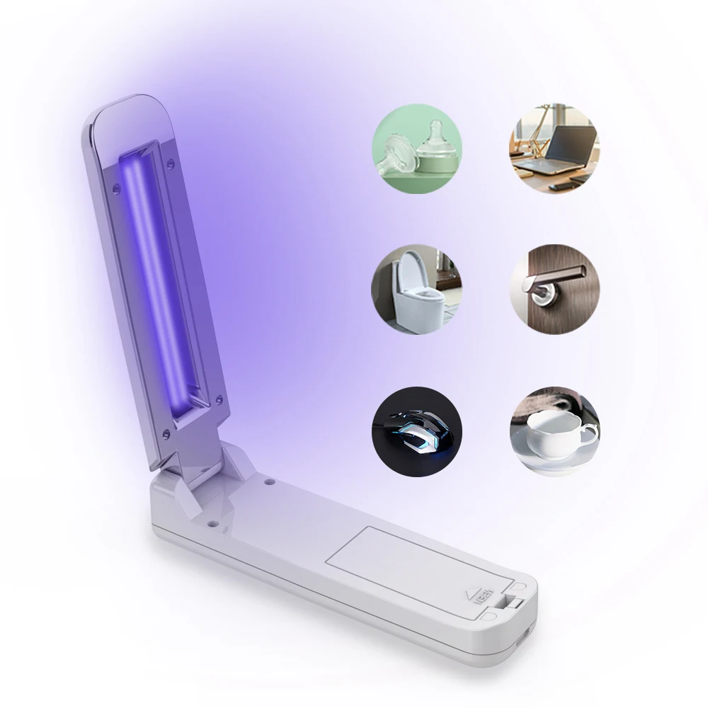 Portable Folding Uv Sanitizer Germicidal Nm Uvc Handheld Led Light