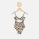 2020 summer beachwear one piece bikini swimsuit leopard kids girls swimwear