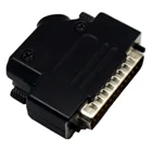d-sub 25pin male female connector metal hood cover 45 degree 25 pin d sub connector