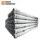 S255 Ms steel galvanized pipe for greenhouse 33.4mm OD , 2mm W.T round shape hollow tube 6m length