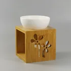 High Quality Indoor Fashion Customized Ceramic Bamboo Oil Burner