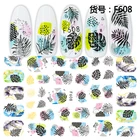 wholesale new designs 3d glitter villain colorful gel nail and toe strip sticker for girls nails