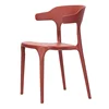 Factory Direct Wholesale Outdoor Plastic Chair Hotel Restaurant Stackable Backrest Chair