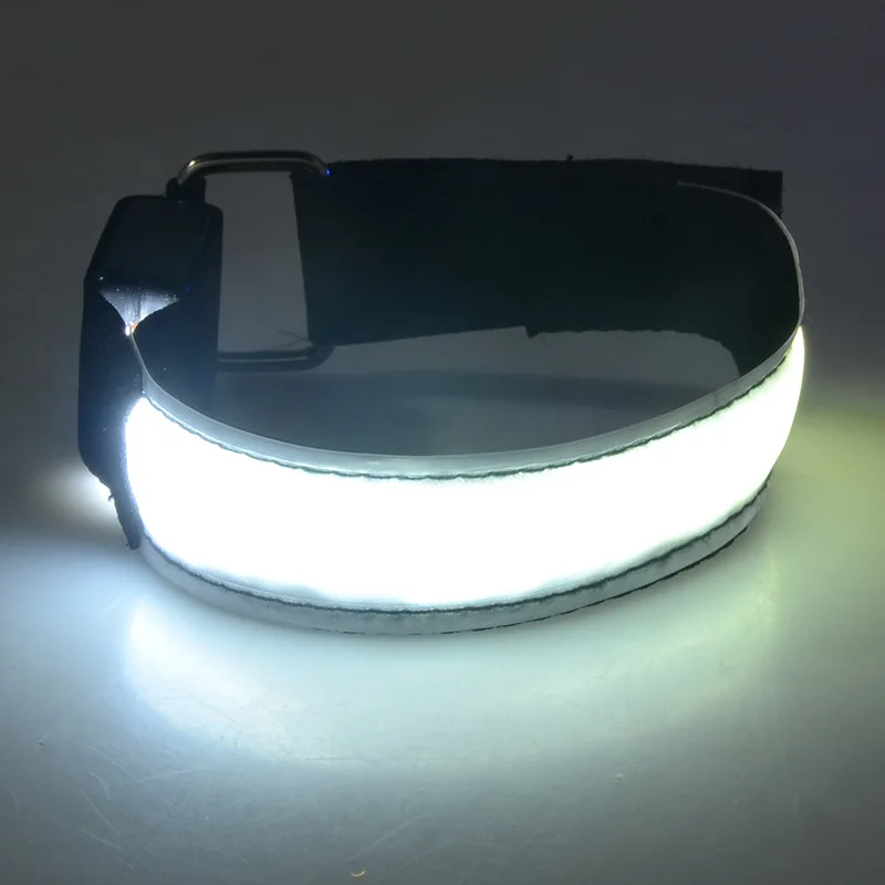 Hand Strap Wristband LED Safety Reflective Light Shine Flash Glowing Luminous Armband Arm Belt Band Wrist Support