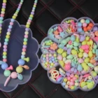 Children's beaded toy bracelet necklace DIY handmade puzzle toys other loose beads