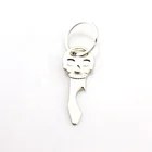 Metal Laser Logo Steel Engrave Keychain Key Wedding Favor Bottle Opener