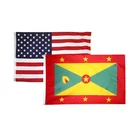 Grenada Courtesy Boat Flag with Roped & Toggled