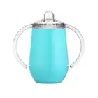 Hot sale 10oz Double Wall Egg Shape Stainless Steel Thermal tumbler with handle Baby Sippy Cup