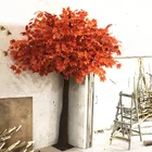 indoor large arboles artificiales wedding tree simulation autumn yellow tree bonsai plant artificial red leaf maple tree