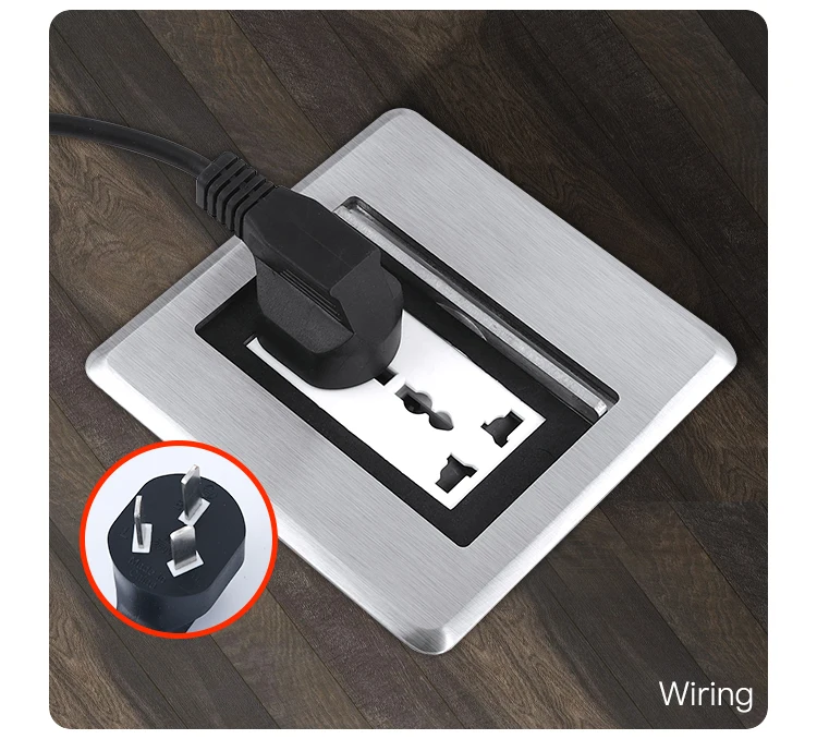 Wholesale multi function standard Stainless steel electrical power supply 16A hidden socket box