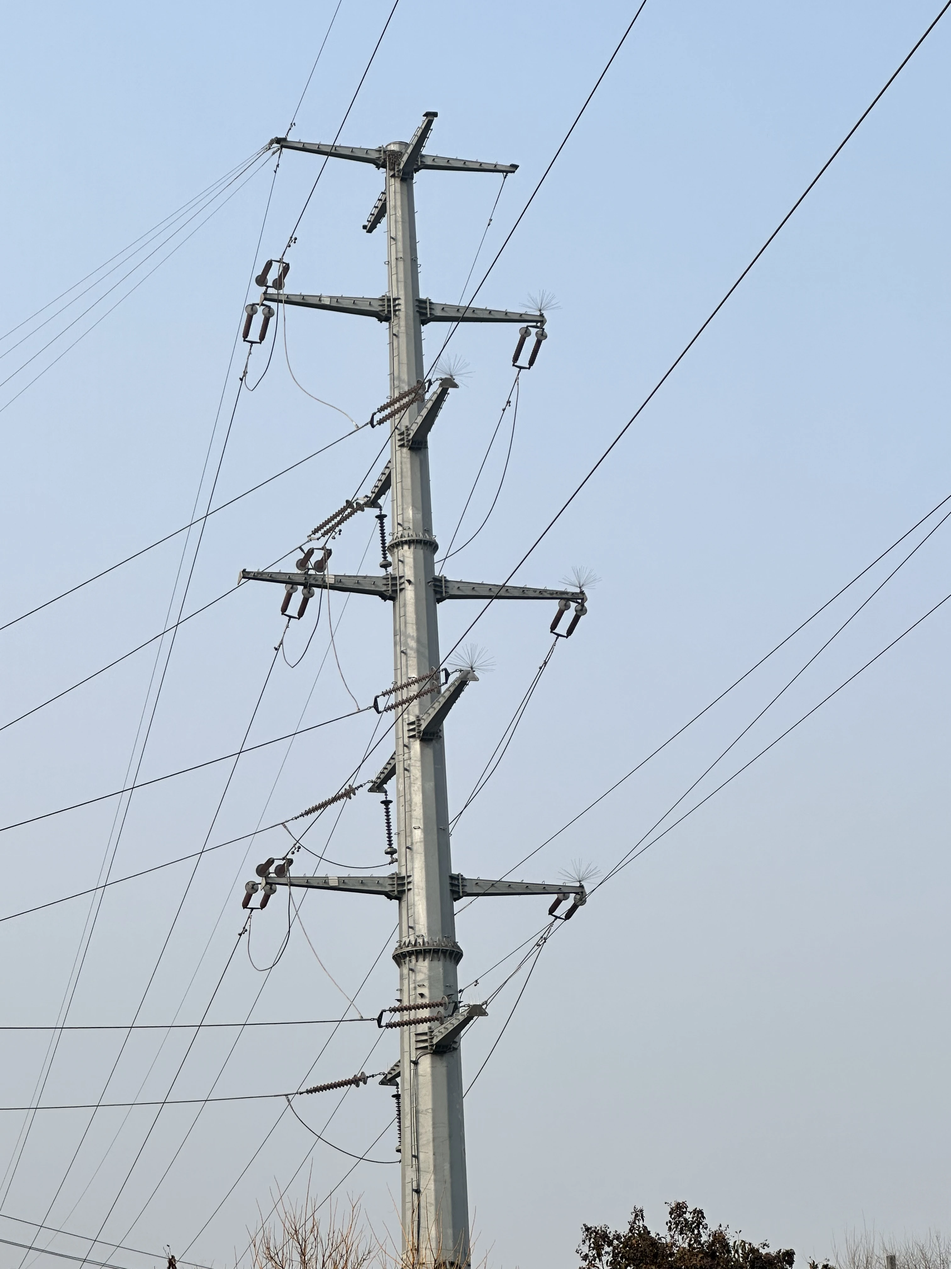 Electric Power Transmission Towers Octagonal Hot Dip Galvanized