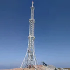 Tv 3 Sided Lattice Steel Triangle Shape Tv And Fm Broadcast Tower Section