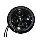 Motorcycle 7" Round Super Bright LED Headlight Projector for Harley Jeep Offroad