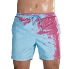 Beach Custom Pocket Quick Dry Change Color Breathable Swimming Beach Fashion Men Swim Shorts
