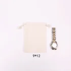 custom natural cotton canvas fabric drawstring muslin bag pouch for Jewelry gift Cotton Drawstring Bag