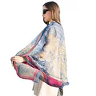 Danaxu print scarf women silk brand shawl