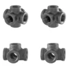 Way Pipe Fitting 1/2 Inch Industrial Cast Iron Cross Metal Four Three Connector Elbow 4 6 5 3 Way Pipe Fitting For Furniture