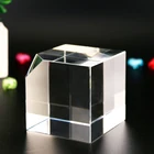 Clear Cut blank crystal glass blocks and cube for 3D laser engraving