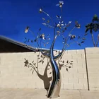 Metal Art Sculpture Manufacturer Outdoor Metal Art Stainless Steel Garden Tree Sculpture