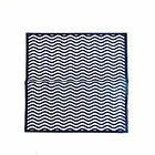 Custom Factory 31gsm Blue Wavy Line Flint Glazed Paper, Tissue Wrapping Paper