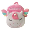 cute rainbow unicorn shoulder bag pink plush backpack unicorn for kids