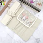 PU Leather Makeup Brushes Set Case Travel Makeup Pouch Roll Bag