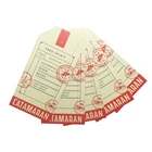 Fashion simple clothing hangtag customization , custom garment hang tag clothing label