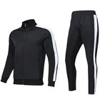 Winter training suit shirt printing sports cardigan long sleeve football suit jacket set