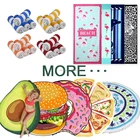 Beach Towel Customized Microfiber Big Stylish Fruit Round Beach Towel Circulares Hamburger Bath Towel