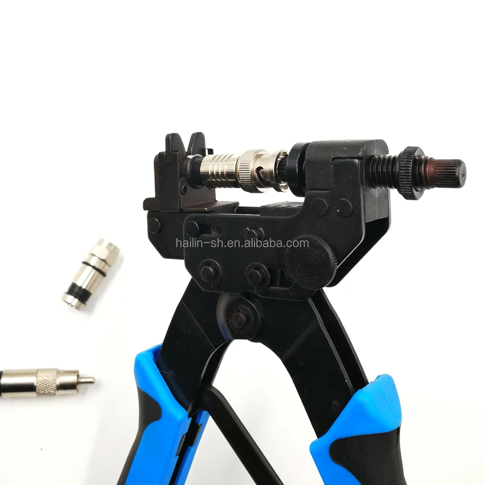 Coax Cable Ratchet Căng Nối HT-H510B Cho Mạng Crimper Máy Tính Nén Công Cụ