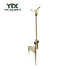 Garden irrigationSprinkler gun Lawn Sprinkler Brass 3-arm Sprinkler with Telescopic Metal Spike