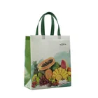 Custom print eco reusable supermarket grocery promotion shopping laminated non woven 3D ultrasonic bag