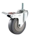 3 4 inch furniture casters threaded stem swivel caster