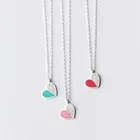girl friend pendant dainty women heart shaped necklace