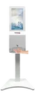 21.5 inch wall mounted LCD digital signage with infrared induction Integrated touch free hand washing fluid kiosk