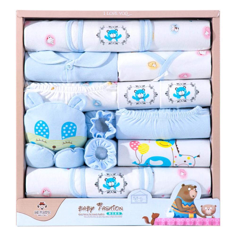 wholesale newborn babies gift box pure cotton clothing sets